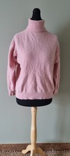 Angora Pink Roll Neck Jumper
