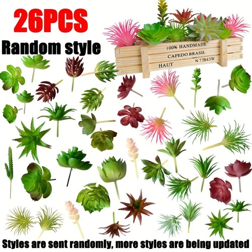 26pcs artificial succulents - artificial,