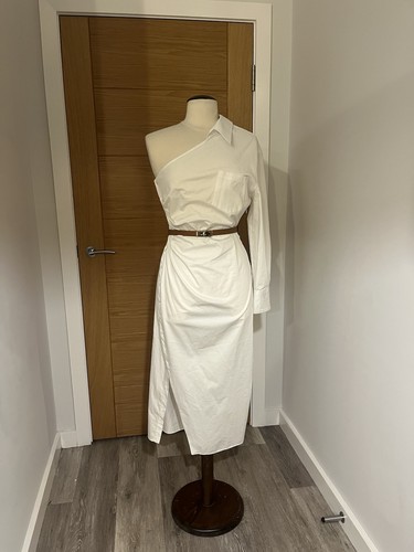 Zara asymmetric shirt dress