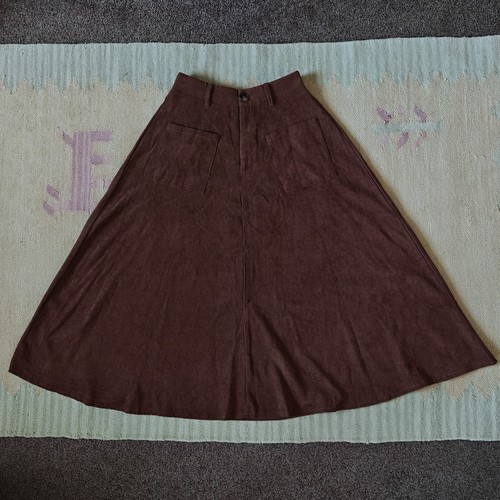 Chique elegant brown midi - brown,