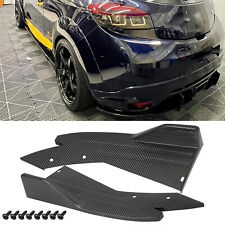 For Renault Megane MK3 Rear Bumper Carbon Spoiler Splitter Sport Diffuser Lips