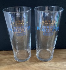 2 X BIRRA PORETTI PINT GLASSES