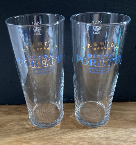 Birra poretti pint glasses - poretti,