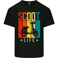 Scoot Life Scooter Motorcycle Mens Light Cotton T-Shirt