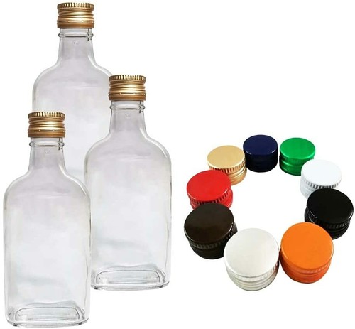 Flask glass bottles - glass, 200