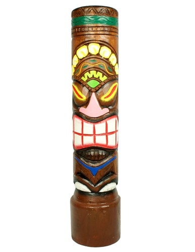 80cm wooden tiki - wooden, totem