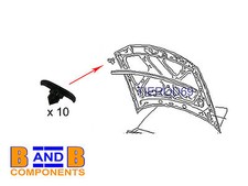 BONNET RUBBER SEAL TRIM CLIPS