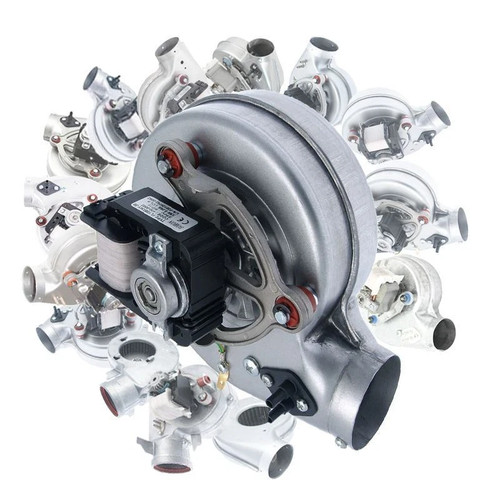 Domestic heating boiler - , fan