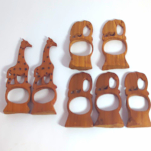 Vintage hand carved wooden - carved,