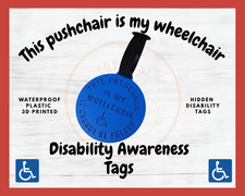 Pushchair Wheelchair sign Tag
