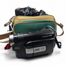 JVC GR-FXM15E Camcorder LCD 50x VHSC Retro Video Camera, Bag, Charger