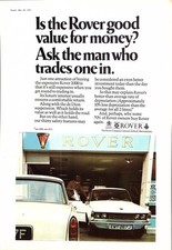 Original 1971 Advert for Rover