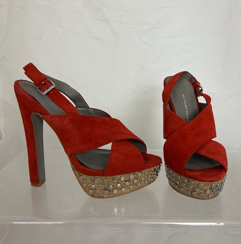 Kurt geiger orange suede - kg,