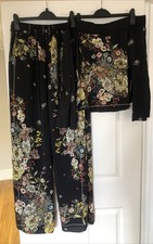 Zara Black Trouser Co-ord - Size Medium/Large 