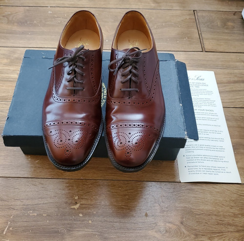 Loake oban brown - semi, brogue