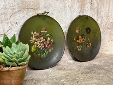 Pair of Floral Hand Painted