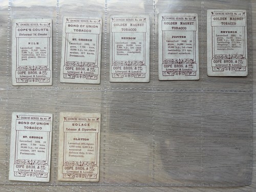 Cope cigarette cards - cigarette,