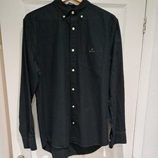 GANT The Beefy Oxford Regular Fit Shirt Size Large. 41/42 Black. 