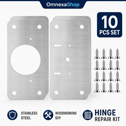 10x hinge repair plate - 10x, cabinet