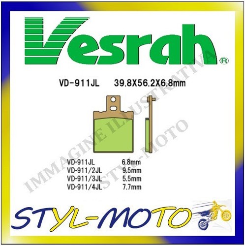 911jl rear sintered brake - vd-911jl,