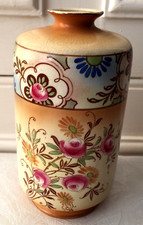 Vintage 1930s F & Sons Chinese Style Design Vase "Crownford" Burslem England