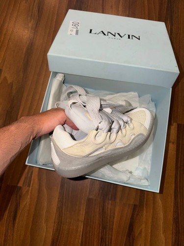 Lanvin curb grey sand shoes - grey,