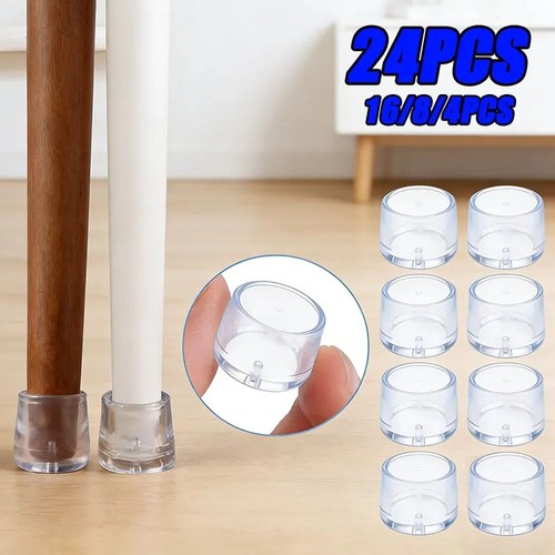 24pc silicone chair leg - silicone, caps