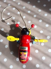 Vintage Genuine  Wooden Pull Along Buzzy Bee