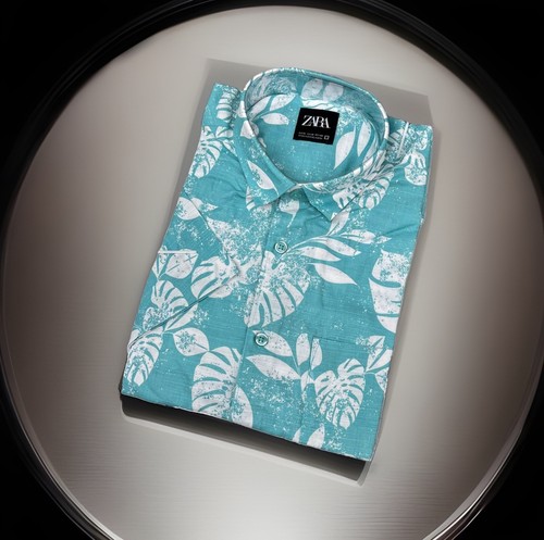 Zara men short sleeve button - zara,