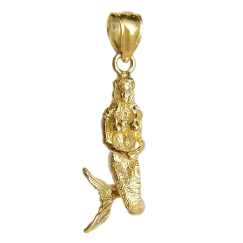 New 14k yellow gold - new, 3-d
