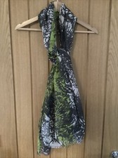 TKMaxx Long Scarf Wrap Shawl with brown/grey green print