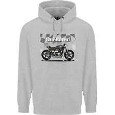 Cafe Racer Motorbike Motorcycle Biker Mens 80% Cotton Hoodie