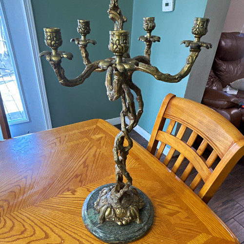Vintage brass light - brass,