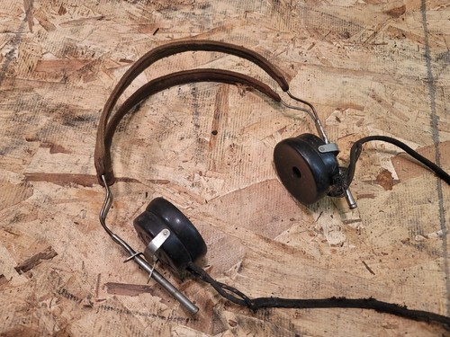 Vtg military receiver headset - military,