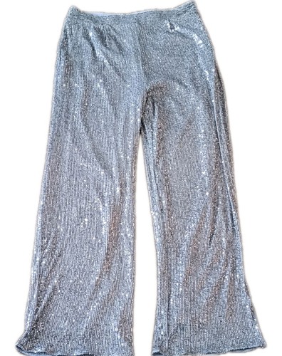 Ladies silver sequined grey - ladies,