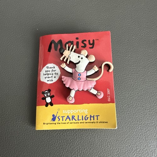 Vintage pink maisie mouse pin - pink,