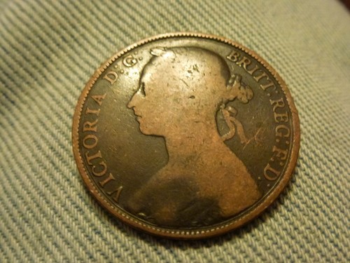 1860 1901 victoria pennies - 1860,