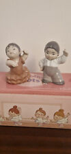 Lladro Nao Two Boxed Dancing Children Glossy Porcelain Tumbling Tots. Repaired !