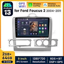 9"Android 13 For Ford Focus MK2 2004-2011 Car Stereo CarPlay GPS Nav BT FM Radio