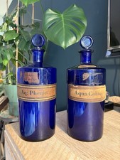 Antique cobalt blue pharmacy - cobalt,