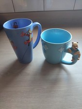 2 Disney Winnie The Pooh Mugs. Winnie & Tigger. Large Size.