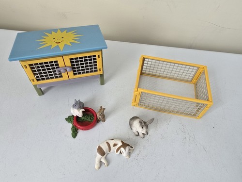 Schleich rabbit hutch pen - hutch, set