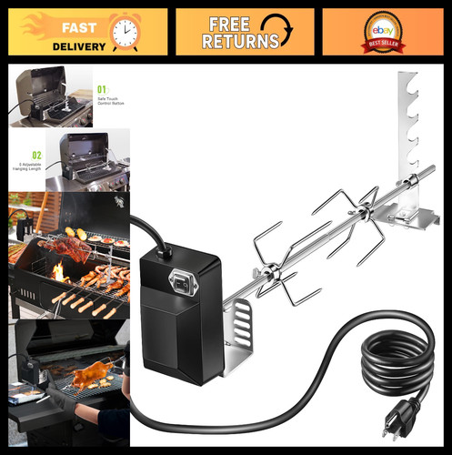Universal rotisserie grill kit - grill,
