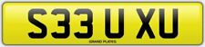 SEE U NUMBER PLATE S33 UXU