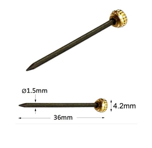 Brass headed picture pins - headed,
