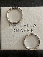 Daniella Draper 2 Smooth Stacking Rings Sterling Silver Size S