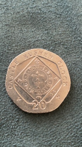 Castle rushen clock 20p twenty - rushen,