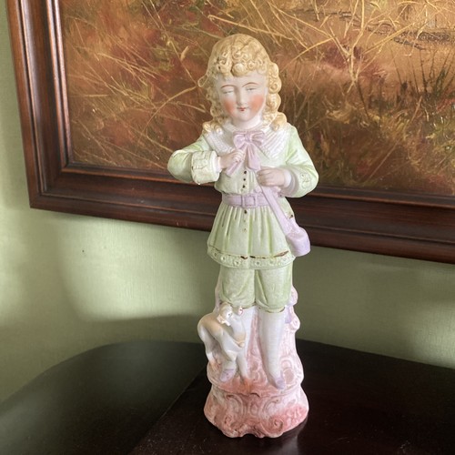 Antique german bisque green - antique,