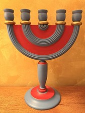 Hand-Painted Wooden 5-Arm