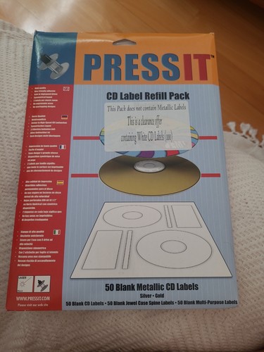 Label refill pack white - -,